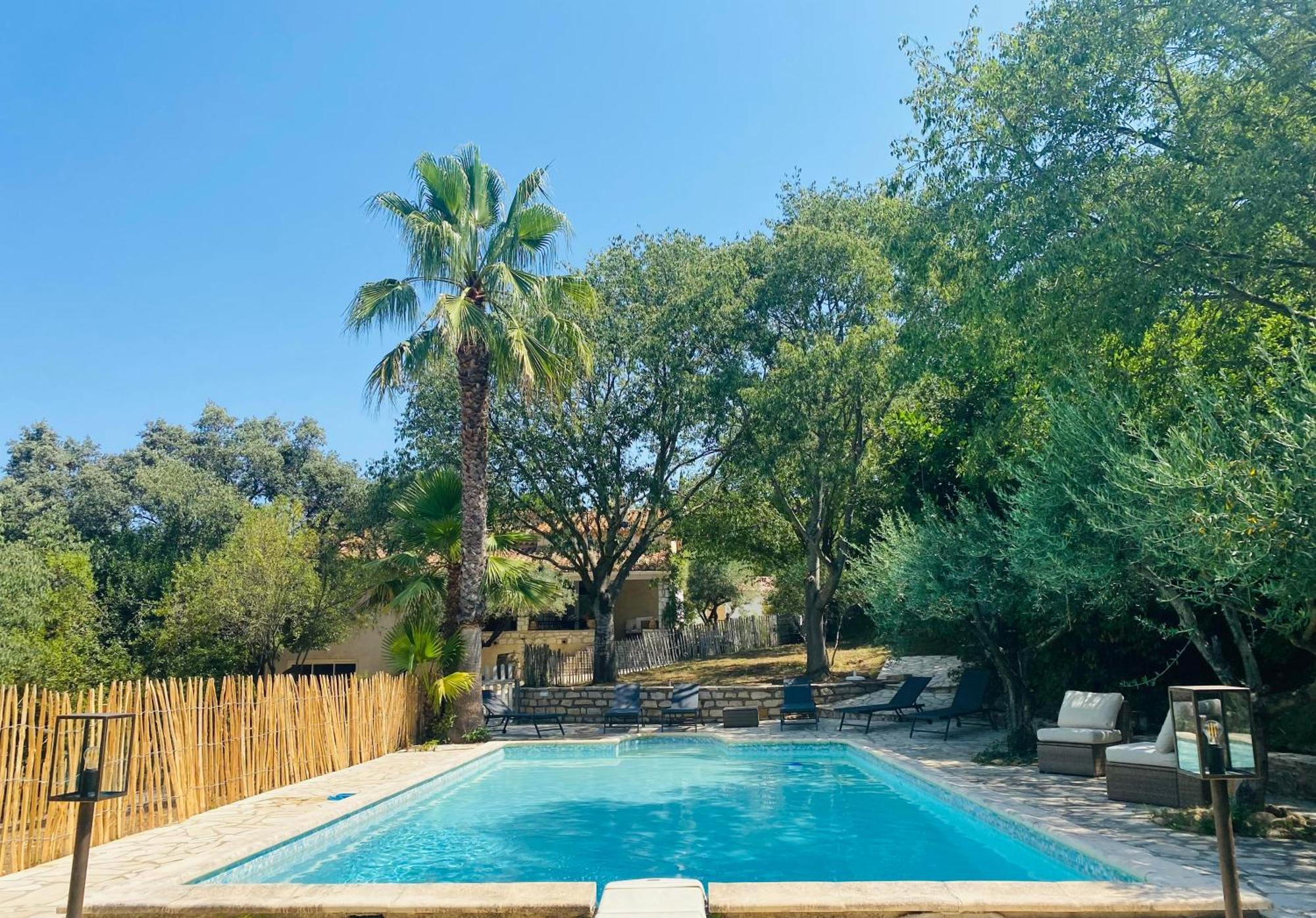 Magnifique Villa Typique Du Sud Avec Piscine Privee Et Jardin Mediterraneen Saint-Vincent-de-Barbeyrargues Exterior foto